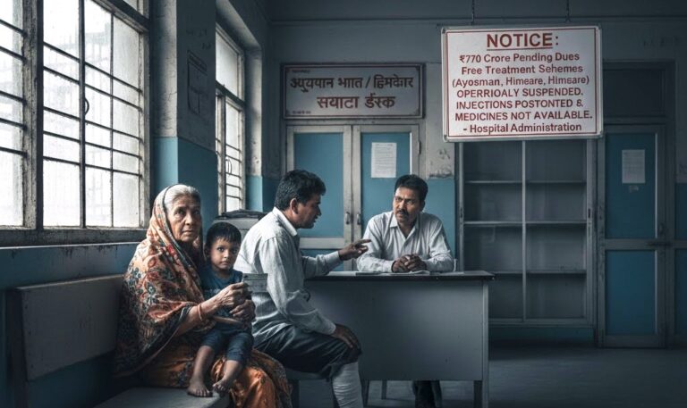 Himachal Health Crisis: 770 Crore Debt Halts Free Treatment Schemes.