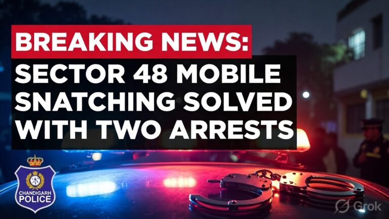 Chandigarh snatchers arrested Sector 48 Mobile Snatching Solved with Two Arrests